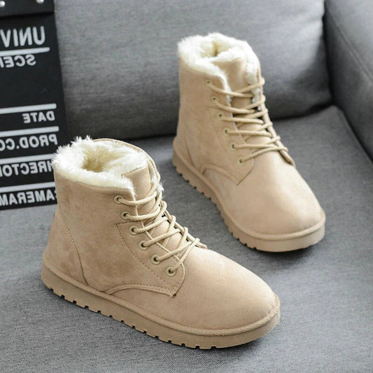 Women’s Waterproof Winter Boots | Faux Wool Lining | Lightweight Non-Slip Sole