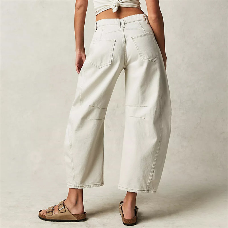 Women’s Wide-Leg Jeans | High-Rise Fit | Soft Cotton Denim