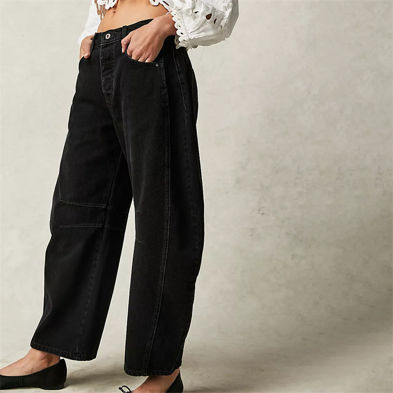 Women’s Wide-Leg Jeans | High-Rise Fit | Soft Cotton Denim