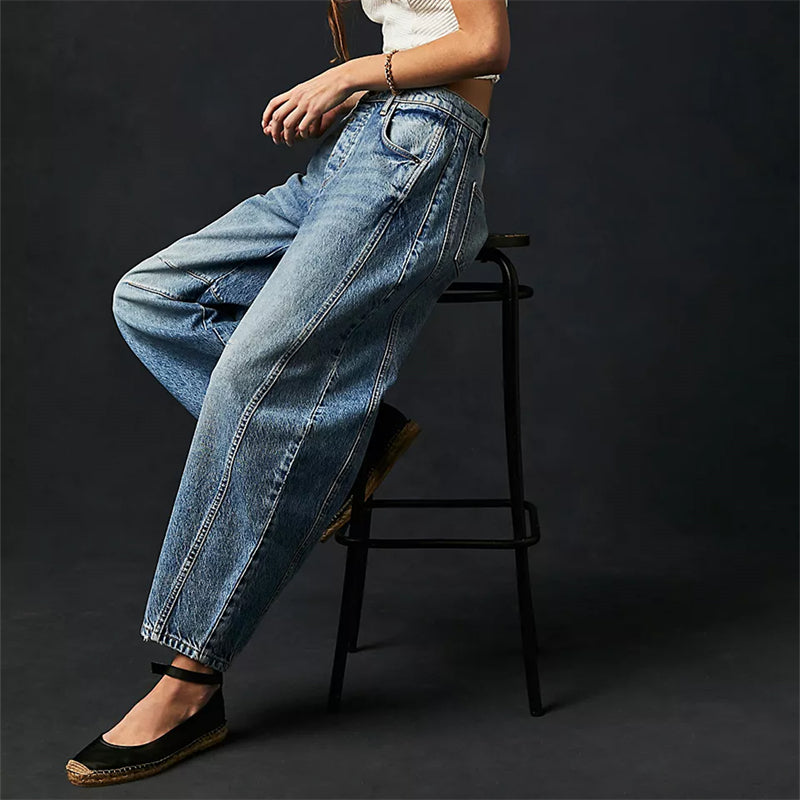 Women’s Wide-Leg Jeans | High-Rise Fit | Soft Cotton Denim