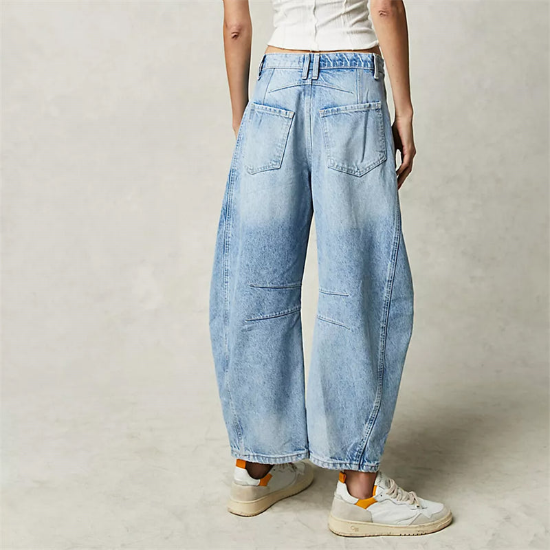 Women’s Wide-Leg Jeans | High-Rise Fit | Soft Cotton Denim