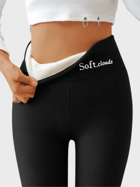 Women’s Thermal Fleece Leggings | High-Rise Waist | Stretch Comfort Fit