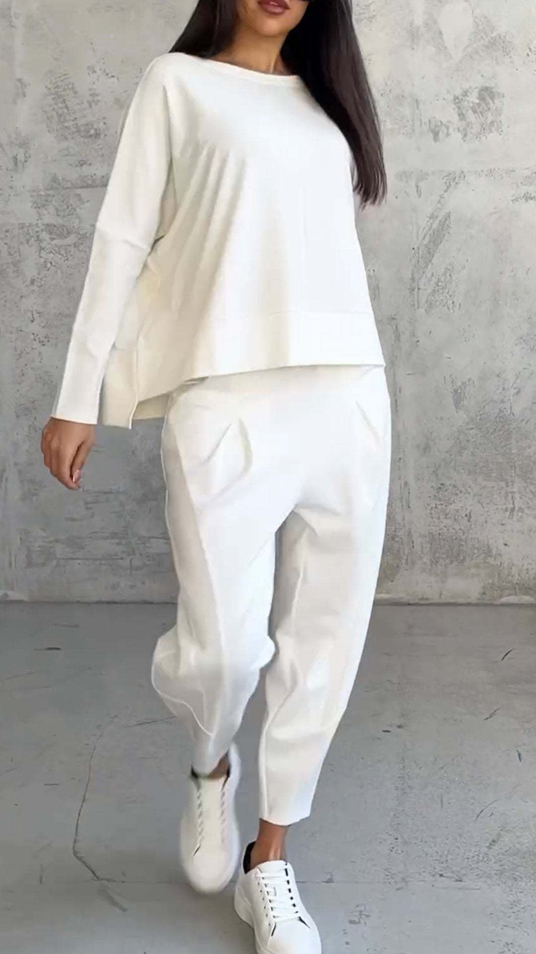 Relaxed Two-Piece Lounge Set | Soft Cotton Blend | Lightweight Comfort