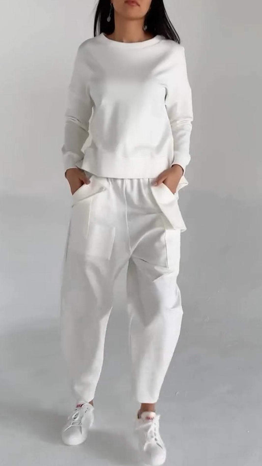 Relaxed Two-Piece Lounge Set | Soft Cotton Blend | Lightweight Comfort