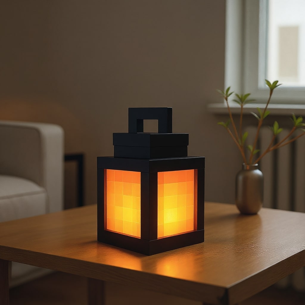 Pixel-Style LED Lamp | Wireless Rechargeable Night Light | 16-Color Table or Wall Lamp