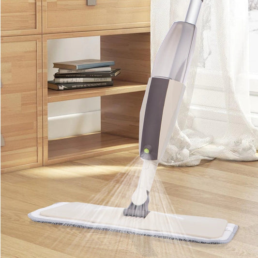 Spray Mop with Refillable Bottle | 360° Swivel Head | Reusable Microfiber Cleaning Pad