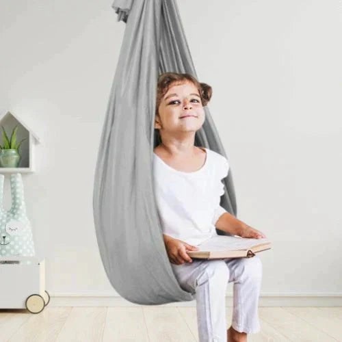 Sensory Swing for Kids | Stretch Fabric | Indoor & Outdoor Use | 39×110 in